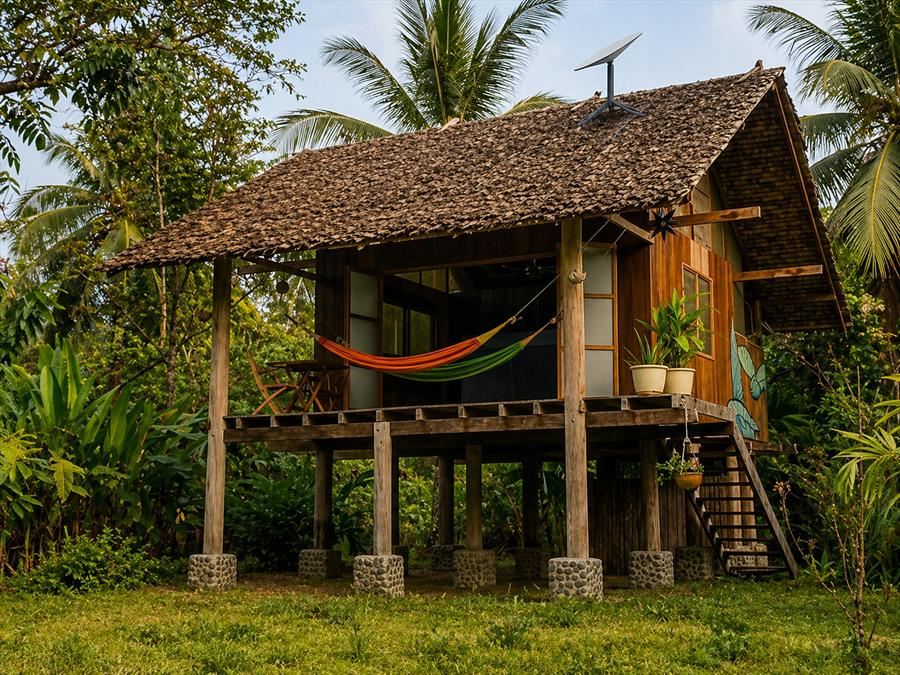 Operación SATNET en vivienda de selva